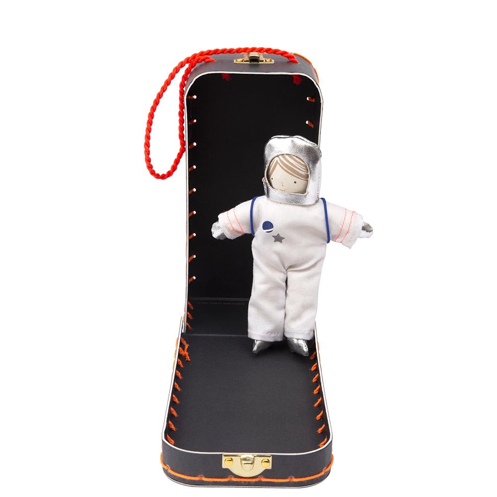 Mini Astronaut Doll with Suitcase By Meri Meri